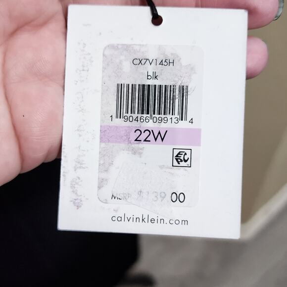 Calvin Klein black Cold Shoulder Cocktail Dress Plus Size 22W New‎ - Picture 5 of 7